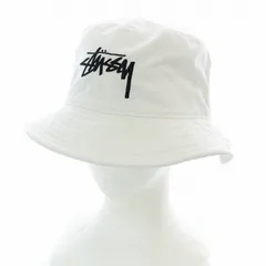 ステューシー STUSSY 23HO Big Stock Bucket Hat バケットハット バケハ 帽子 ロゴ刺繍 S/M 白 ホワイト 1321182 /AQ ■GY12のサムネイル