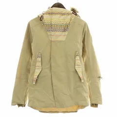 バートン BURTON ジャケット アウター ナイロン フード ファー 切替 XS ベージュ /BBのサムネイル