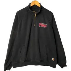 古着 カーハート Carhartt RELAXED FIT ハーフジップスウェットシャツ トレーナー メンズXL相当/eaa585314