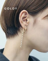 GOLDY/ゴールディ/ロング チェーン × パール ピアス/アクセサリー/1240908