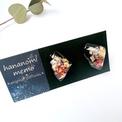 桜カラーのカフリンクス(ハンドメイド)