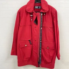 DAKS ダックス　フード付き　ジャケット　ジャンパー　赤　Mのサムネイル