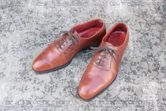 【リフト交換済み】Crockett&Jones クロケットアンドジョーンズ REGENT レジェンド プレーン 内羽根 リザード 切替 茶 ブラウン UK6 / 24.5cm【W2771】のサムネイル