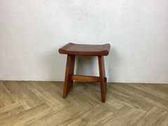 ウリン材 無垢 木製ベンチスツール Type2　マホガニー③(中古品)