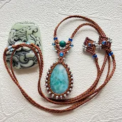 2025年最新】ラリマーマクラメネックレスの人気アイテム - メルカリ 