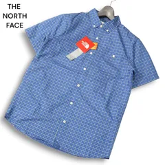【新品 未使用】 THE NORTH FACE ザ ノースフェイス 春夏 NR21503★ 半袖 アルファドライ チェック シャツ Sz.M メンズ