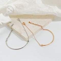 ブレスレット レディース 人工ダイヤ キュービックジルコニア シンプル