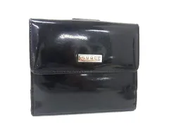 GUCCI グッチ レザー 二つ折り 財布 ウォレット 小銭入れ 札入れ メンズ レディース ブラック系 DK3528