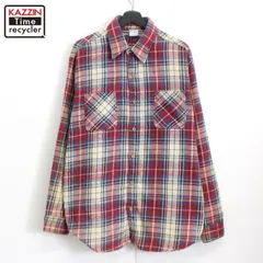 70s vintage BIGMAC チェック柄 ヘビーネル 長袖シャツ メンズ 表記XLサイズ