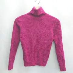 ◇ ⊇ NATURAL BEAUTY BASIC タートルネック 長袖 ニット サイズM ピンク系 レディース E  【1502060015226】