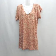 ◇ allureville 花柄 半袖 ショート丈 ワンピース サイズ2 オレンジ レディース E  【1406050096854】のサムネイル