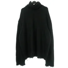 ヴェトモン ベトモン VETEMENTS 21AW タートルネック デストロイニット セーター 長袖 XS ブラック 黒 UAH21KN051のサムネイル
