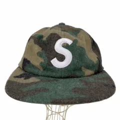 シュプリーム Supreme 17AW WOOL S LOGO 6- PANEL CAP ウール S ロゴ 6パネル 迷彩柄 キャップ メンズ 表記無 のサムネイル