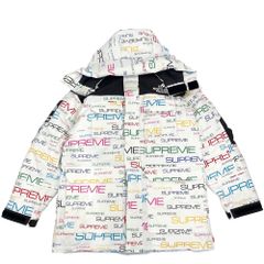 ザ・ノースフェイス ダウンジャケット メンズ Supreme シュプリーム Coldworks 700-Fill Down Parka THE NORTH FACE M ND52101I ホワイト 白 マルチカラー ブラック金具 ナイロン    人気【中古品】