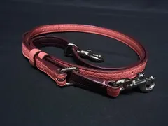 ■美品■ COACH コーチ レザー リバーシブル バッグ用 ショルダーストラップ クロスボディ ピンク系×ダークブラウン系 FG8050