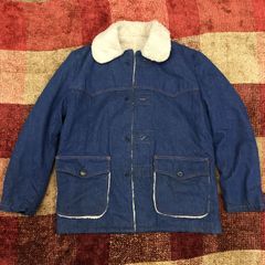 FREE　ボア デニム ジャケット ウール　輸入　古着