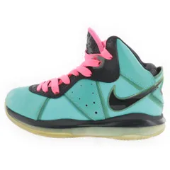 NIKE (ナイキ) LEBRON 8 SOUTH BEACH レブロン 8 サウスビーチ ハイカットスニーカー ブルー 417098-401 US8/26cmのサムネイル