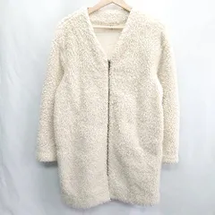 ■ ⊇ UNIQLO ユニクロ ジップアップ 長袖 ボアフリースコート サイズS ベージュ系 レディース E  【1502030023114】
