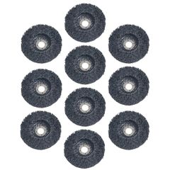 ディスク グラインダー サンダー ペンキ 研磨 クリーニング サビ 取り 錆 バリ 塗装 100mm ブラック 10個