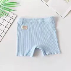 在庫処分中 [スカイブルー] ３分丈 スパッツ オーバーパンツ ショーツ 下着 インナーウエア 女の子 女子服