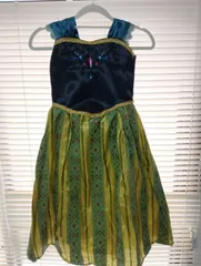 訳あり品　女の子プリンセスドレス　アナ風　130ｃｍ