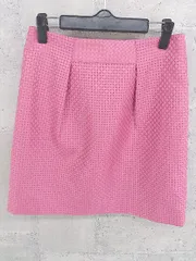 ◇ UNTITLED アンタイトル 総柄 ミニ 台形 スカート 2 ピンク * 1002799826860 【中古】 【1002799826860】