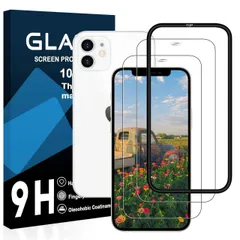 【人気商品】【2枚液晶フィルム+ガイド枠付き】iphone 12 ガラスフィルム 国産旭硝子AGC素材 iphone12 保護フィルム 【 硬度9H 国産旭硝子AGC素材 気泡ゼロ 飛散防止 指紋防止 高感度 衝撃吸収 ラウンドエッジ加工 】