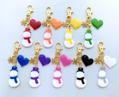 SnowMan 推し色 雪だるま キーホルダー 《ノーマルタイプ》