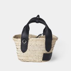 LUDLOW ラドロー　スカラップレザー　ラフィアトートM　美品★ LUDLOWラドロー♡スカラップレザーラフィアトート - メルカリ