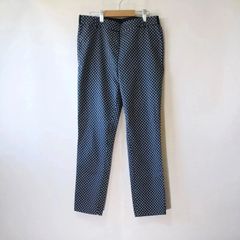 【H＆M】イージパンツ・レーディス・レトロ柄ブルー