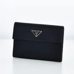 希少☆PRADA 水色×ブラック 三つ折り財布☆M510☆ナイロン×レザー 希少☆PRADA 水色×ブラック 三つ折り財布☆M510☆ナイロン×レザー