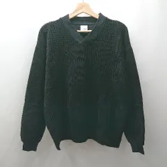 ◇ ⊇ CIAOPANIC チャオパニック 秋冬　スタイル系 長袖 ブイネックコーデュロイ調 サイズM ブラック系 メンズ E  【1507080013139】