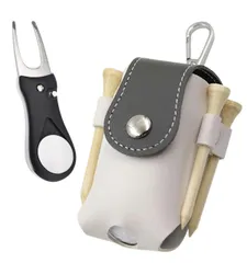 【特価】[エムシング] ボールケース グリーンフォーク セット ゴルフ用品 TEE ボール2個入り 小物入れ ティー4本入る コンペ景品