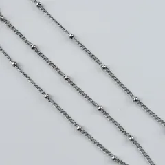 100cm サージカルステンレス製 チェーンパーツ デザインチェーン ブレスレット ネックレス ハンドメイドパーツ アクセサリーパーツ