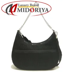 LeSportsac レスポートサック CHAIN CROCHET N/S HOBO ショルダーバッグ  ポリプロピレン ブラッククロシェ レディース /253210【中古】
