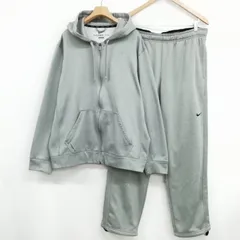 ナイキ NIKE 465787-063 / 379432-064 Therma-Fit ジャージー セットアップ パーカー ロングパンツ XXL グレー