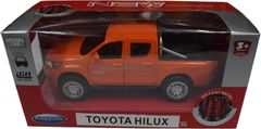 【業界最安値】【在庫豊富】Toyota Hilux 1/40スケール 赤/青/白/黒/黄/橙 DIECAST ダイキャスト ミニカー プルバック機能付き 完成品  (orange)