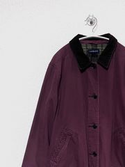 LAND'S END コーデュロイ襟 裏地チェック ハンティングジャケット