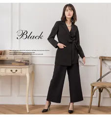 パンツスーツ レディース   スーツ レディーススーツ ビジネス パンツ 洗える オフィス 仕事 通勤 入学式 ママスーツ 卒業式 スーツ 母 5点セット スカーフ キャミソール コサージュ おまけ   cuiying108