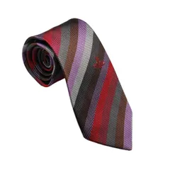 【新品】Vivienne Westwood ヴィヴィアンウエストウッド ネクタイ AW2023 S81050004 W00OE H401CS-RED 先幅約8.5cm 送料無料  専用BOX 箱付き シルク100％ ギフト 人気 高級 ブランド 成人式 就職祝