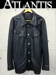極美品】クロムハーツ クロウボタンハンティング レザー ハーフ
