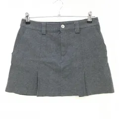 【超美品】アディダス スカート グレー バックロゴ インナーパンツ付 レディース L/G ゴルフウェア adidas