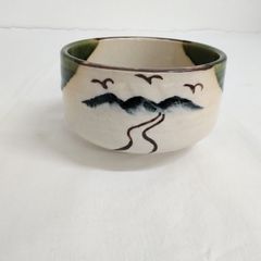 茶道具　抹茶茶碗　お題茶碗　お題「道」　織部焼　AYM7-13E
