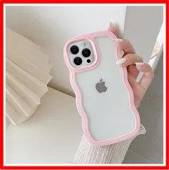 【匿名配送】 iPhone 14 Pro Max_ピンク QLTYPRI iPhone 14 Pro Maxケース クリア TPUカバー おしゃれ 韓国 可愛い