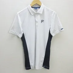 H■フィドラ/FIDRA 半袖ゴルフポロシャツ 速乾ポロシャツ【M/M】白/MENS■76【中古】