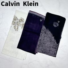 【目立った傷や汚れなし】Calvin Klein　CK　カルバン クライン　ハンカチ　3枚セット