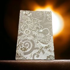 西陣織 御朱印帳 龍虎 ベージュ