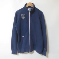 C592　le coq sportif　ルコックスポルティフ　ネイビー　ブルゾン　ジャケット　L　デサント