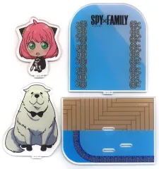 【中古】アクリルスタンド・アクリルパネル アーニャ・フォージャー＆ボンド・フォージャー(背景ブルー) ビッグアクリルスタンド 「SPY×FAMILY×しまむら」