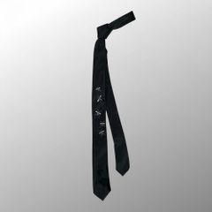 クリス期 アーカイブ Dior HOMME ディオール オム / アメンボ刺繍 ナロータイ モノトーン